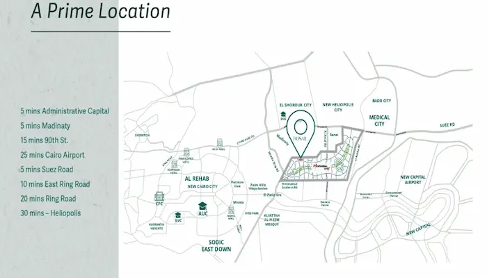موقع كمبوند روسيل المستقبل سيتي Rosail City