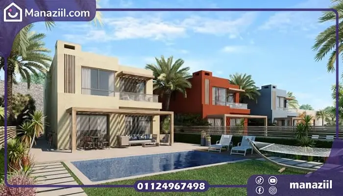 مساحة وحدات قرية لاجونا باي العين السخنة laguna bay sokhna