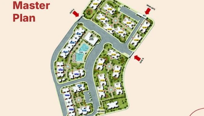 Total area of T Residence New Alamein 