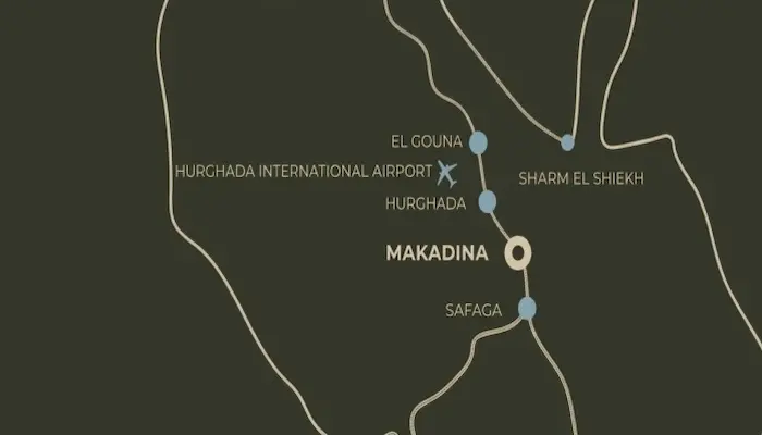 موقع قرية ماكادينا الغردقة Makadina Hurghada 