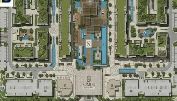 الماحة الكلية لكمبوند سمو بوليفارد المستقبل سيتي Sumou Boulevard Mostakbal City