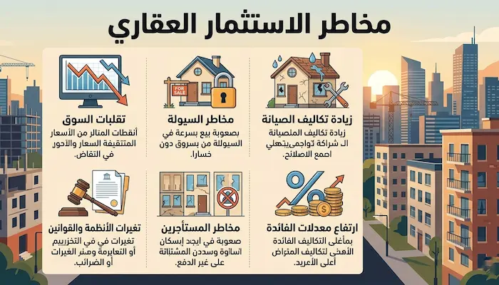 الاستثمار العقاري في مصر: أفضل الفرص والنصائح 2025 6 مخاطر الاستثمار العقاري وكيف تتجنبها لتحقيق استثمار آمن
