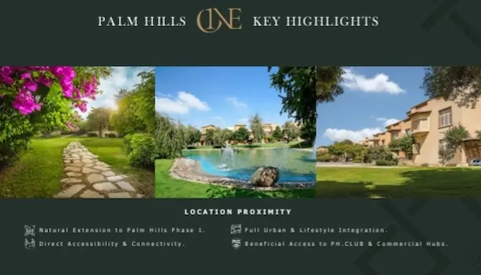 الخدمات في مشروع Palm Hills One